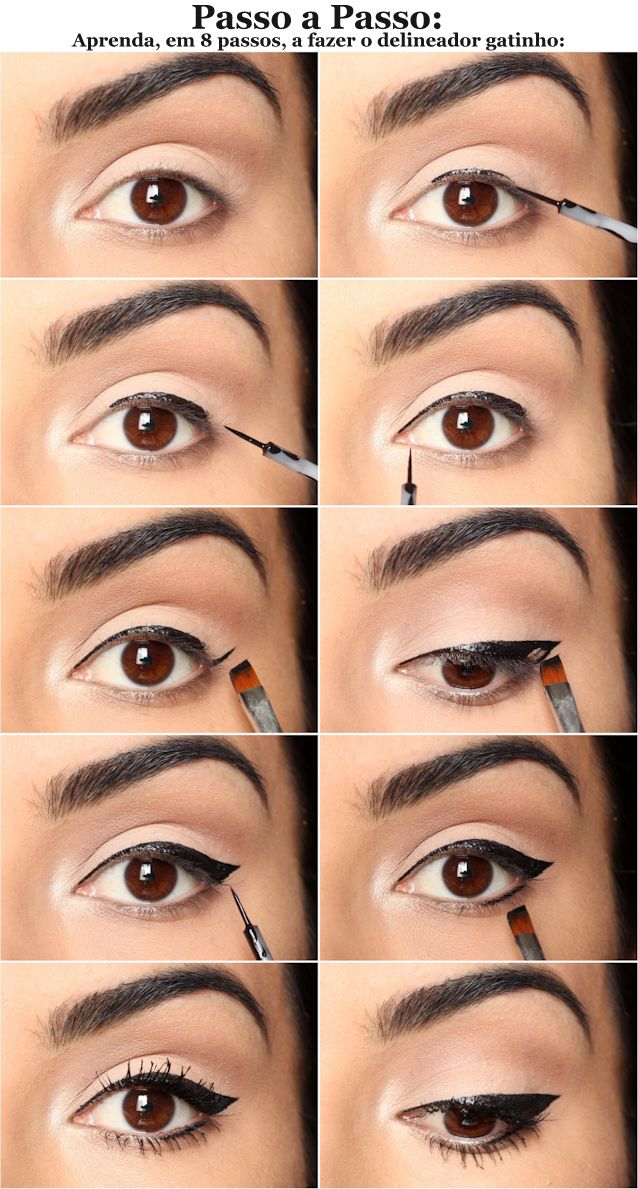 How to apply liquid eyeliner wing