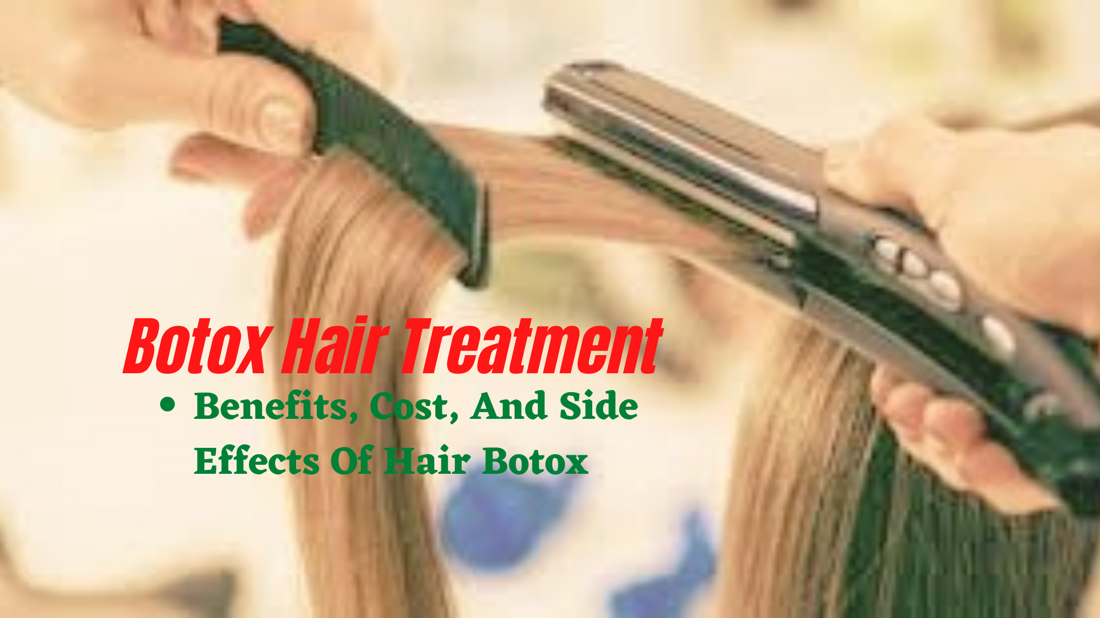 How to use botox hair treatment